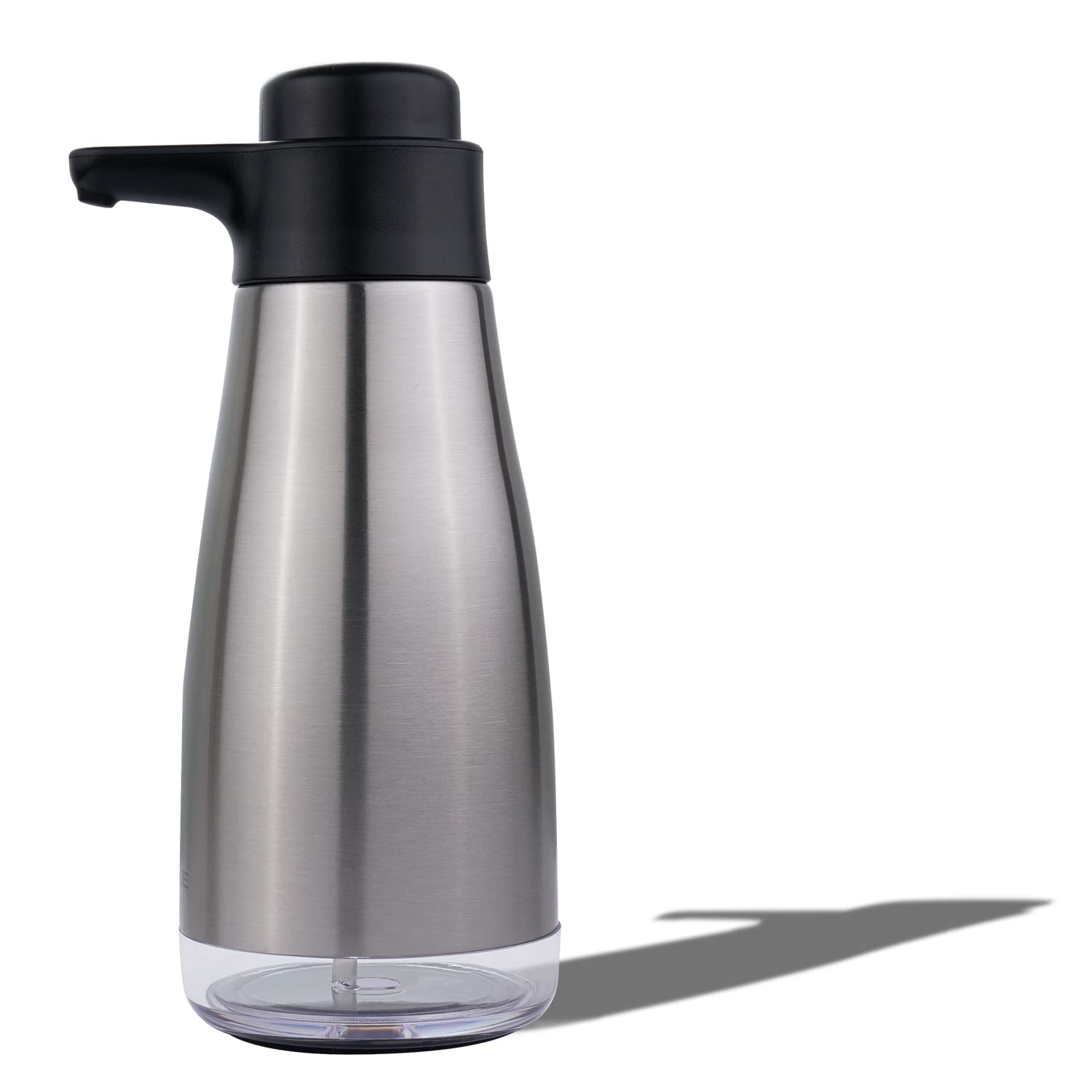 AIKE Stainless Steel Manual Soap Dispenser Pumps Liquid Soap Dispenser For Kitchen Dish Cleaning 450ML Hand Soap Dispenser: Dark Khaki