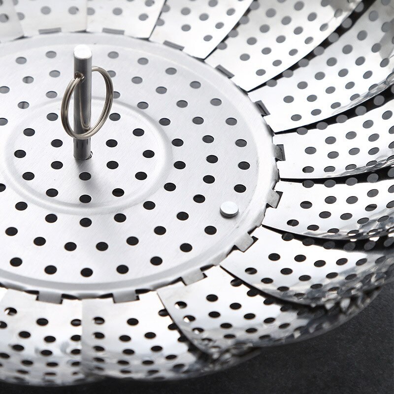 Steam Tray Stainless Steel Steamer Multifunction Kitchen Folding Rice Cooker Steamer General Steamer Steamed Bun Artifact