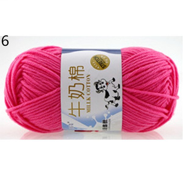 Warm DIY Milk Cotton Yarn Baby Wool Yarn for Knitting Children Hand Knitted Yarn Knit Blanket Crochet Yarn: 6