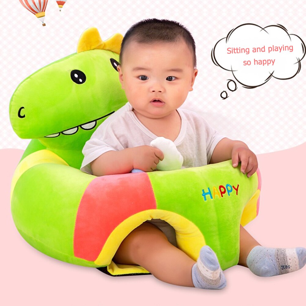 Cartoon Dier Baby Sofa Cover Leren Sit Stoel Case Zonder Katoen Opgeblazen Geen Vulling