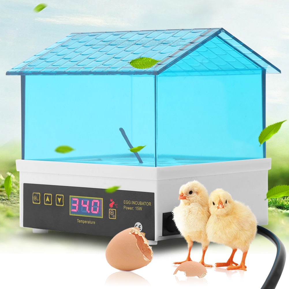 4 æg inkubator temperaturkontrol digital kylling kylling and klækker digital temperatur lille brooder 4 mini klækæg