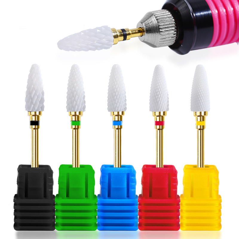 Fresadora para manicura molino cerámica de máquina de manicura pedicura eléctrica archivos de uñas taladro de uñas de arte