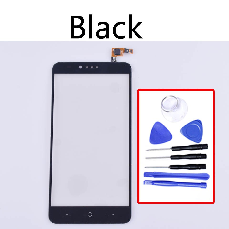 Para ZTE ZMax Pro Z981 Panel de pantalla táctil digitalizador Sensor cristal frontal exterior pantalla táctil reemplazo 6,0 pulgadas: Black-With tool
