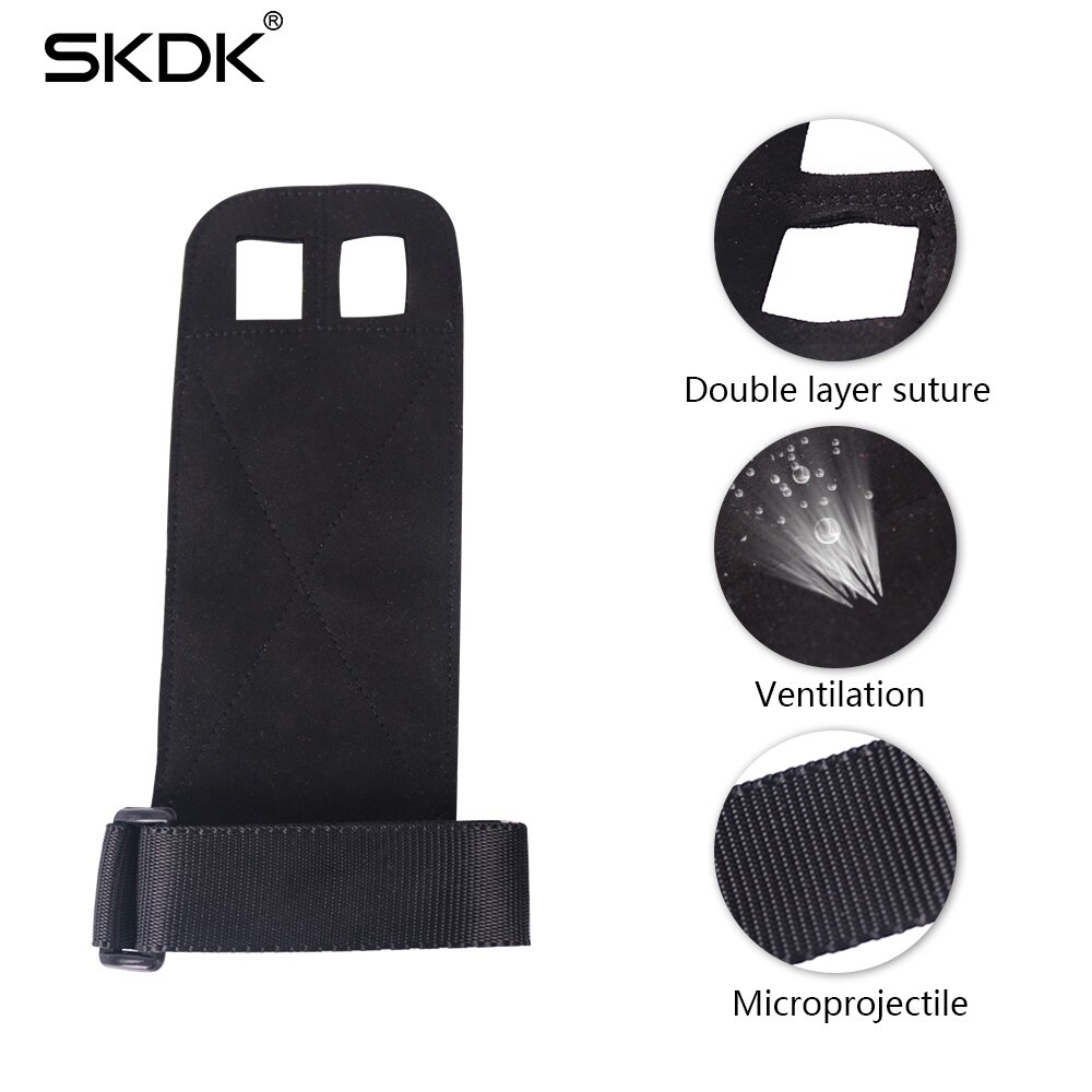 SKDK gimnasio mano protector de palmas guantes Crossfit guantes puños de entrenamiento de Fitness peso guantes de levantamiento de apoyo gimnasia deportiva puños