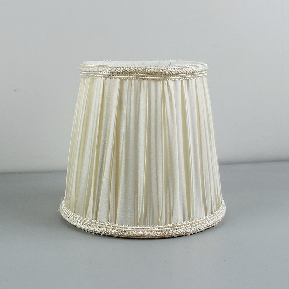 DIA 15,5 cm/6,1 zoll aus Weiß farbe Stoff Lampenschirme für lampe, E14
