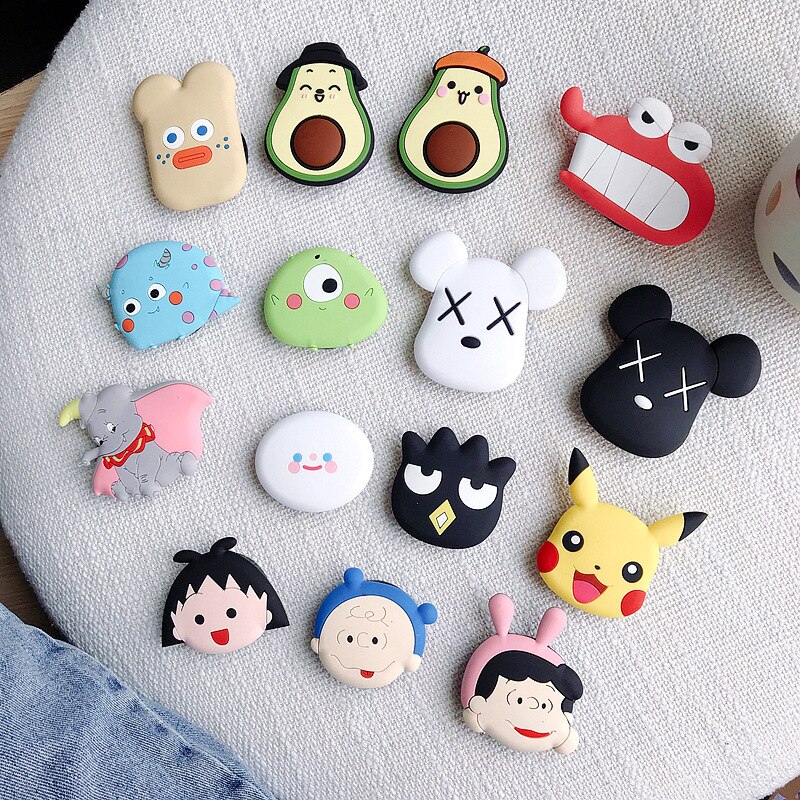 Cartoon Cute Airbag Mobile Phone Holder Silicone Stretch Folding Lazy Mobile Phone Holder Finger Ring Holder