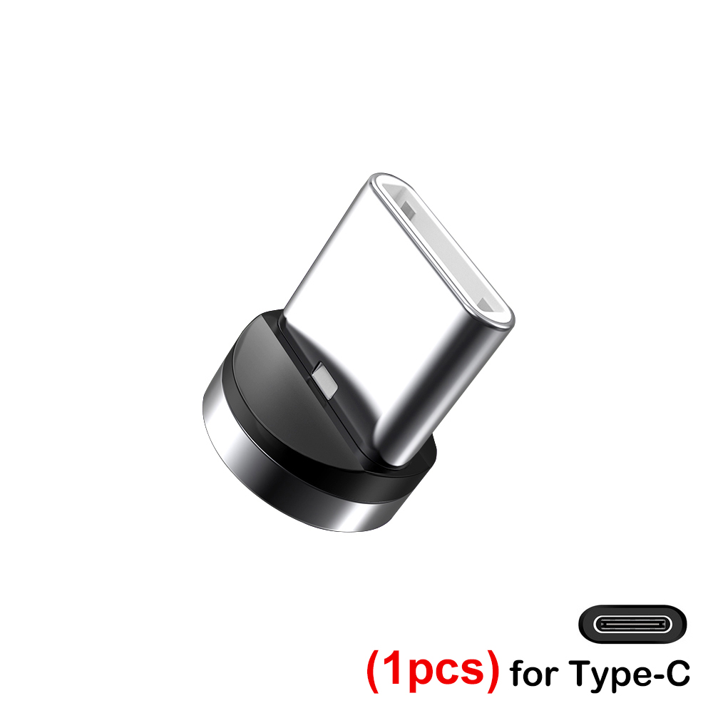1/5pcs Round Magnetic Cable Tip Micro USB Charging Cable Plug USB Type C Magnet Cable Adapter for Iphone Magnet Charger Adapter: Yellow