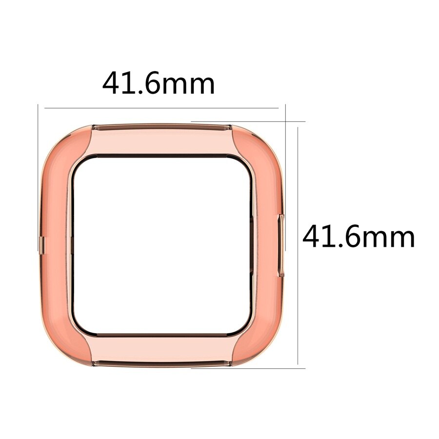 FIFATA Protective Shell For Fitbit Versa 2 Case Smart Watch Screen Protector TPU Cover For Versa2 Protection Frame Accessories