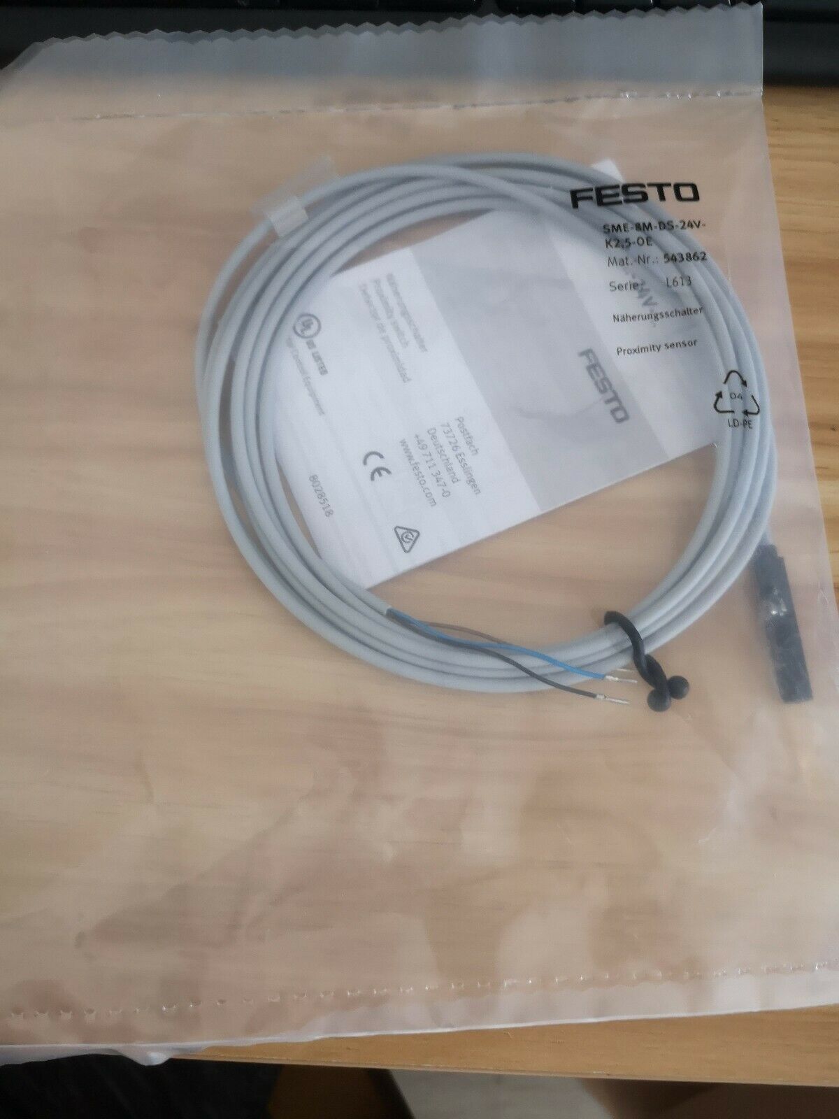 1PCS Festo SME-8M-DS-24V-K-2.5-OE 543862 Magnetic Sensor