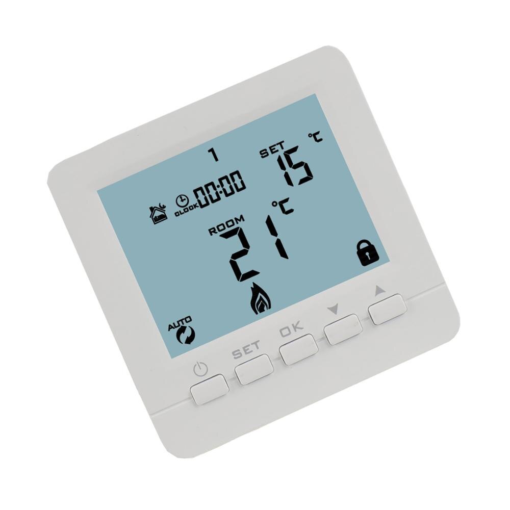 LCD Gas Boiler Heating Temperature Controller Digital Weekly Programmable Thermostat Wall Mounted Thermoregulator with backlight