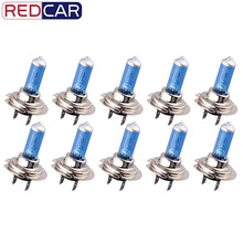10Pcs 24V H7 100W Halogeen Lamp Super Heldere Mistlampen High Power Auto Koplamp Lampen Voor Auto lichtbron Parking Wit 5500K