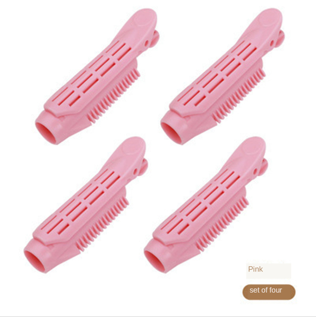 4 Stks/set Volumizing Haar Wortel Clips Natuurlijke Pluizig Haar Clip Haar Wortel Curler Roller Hair Styling Tools Accessoires: Pink