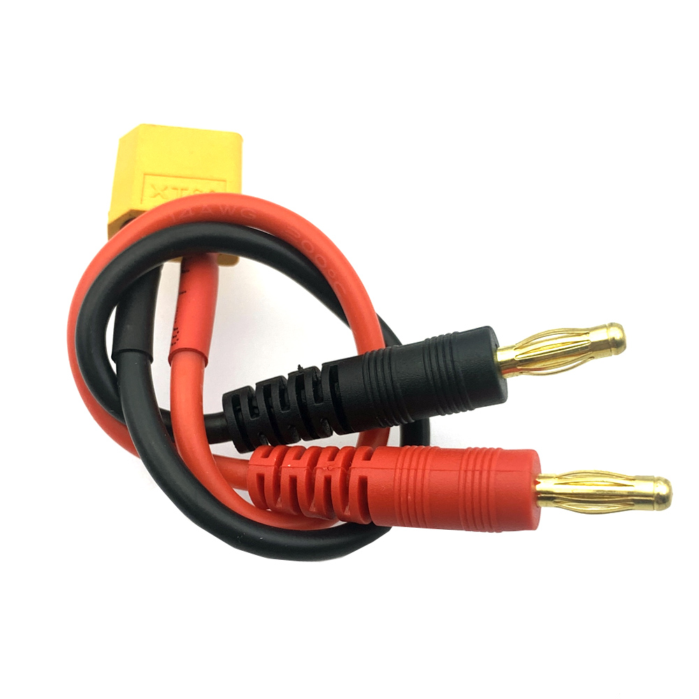 XT30/XT60 naar Banaanstekker Batterij Lipo Charge Connector 14AWG Voor Balanceren Batterij Hoge temperatuur Ultra Zachte Siliconen kabel
