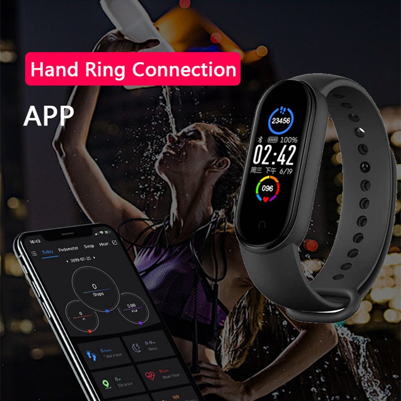 M5 Orologi Smart Braccialetto Bluetooth Della Vigilanza di Sport Fitness Tracker Contapassi Monitor di Frequenza Cardiaca SmartBand Braccialetto Per Android IOS