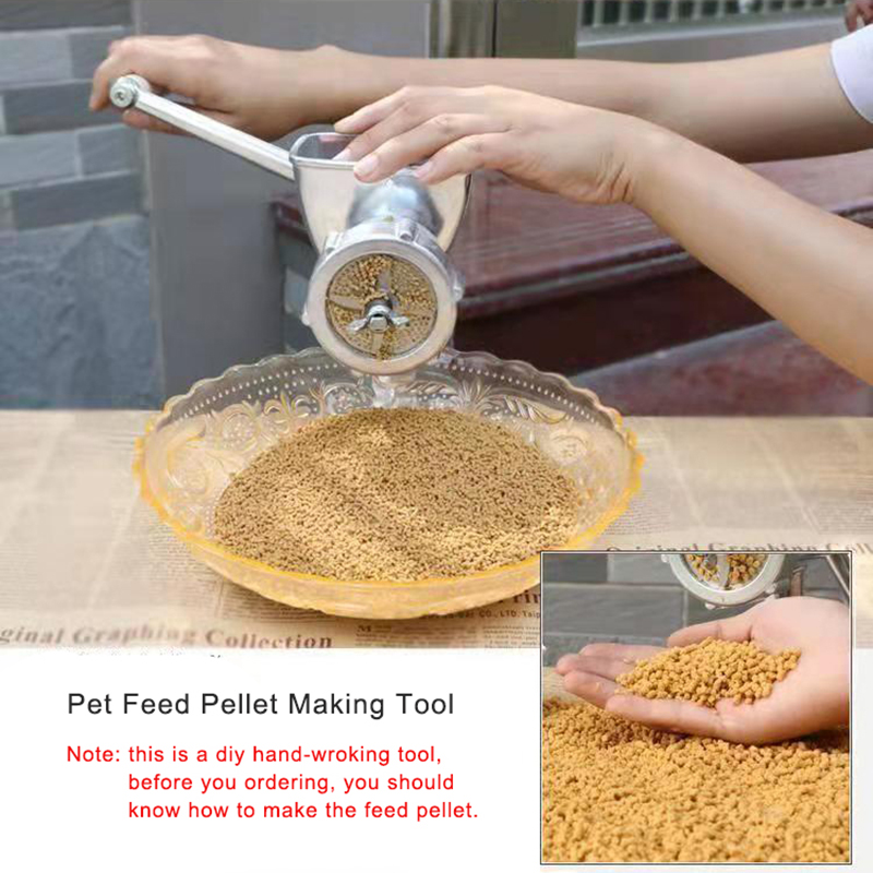 Manual Pet Feed Processing Machine Fish Bird Cat Dog Parrot Food Feed Pellet Making Machine Small Animals Food Granulator
