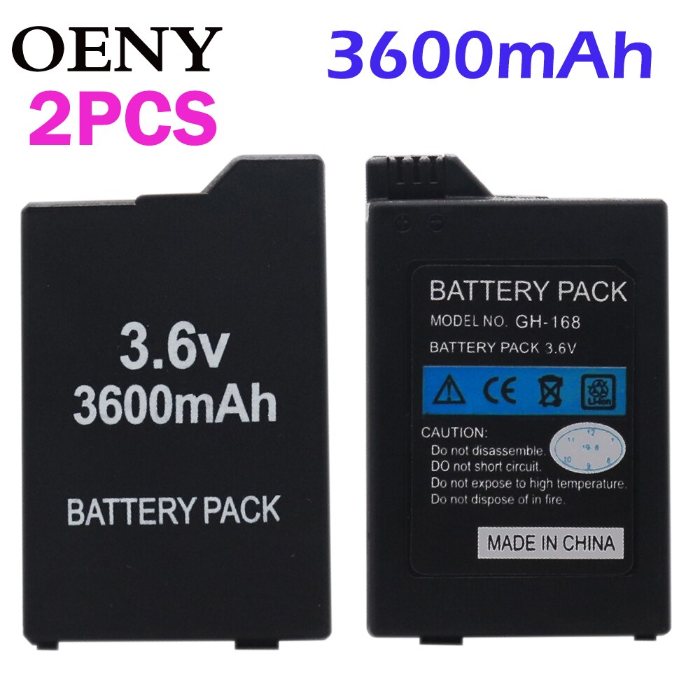 2Pcshigh Capaciteit Vervangende Batterij Voor Sony PSP2000PSP3000 Psp 2000 3000 Psp S110 Gamepad Voor Playstation Portable Controller