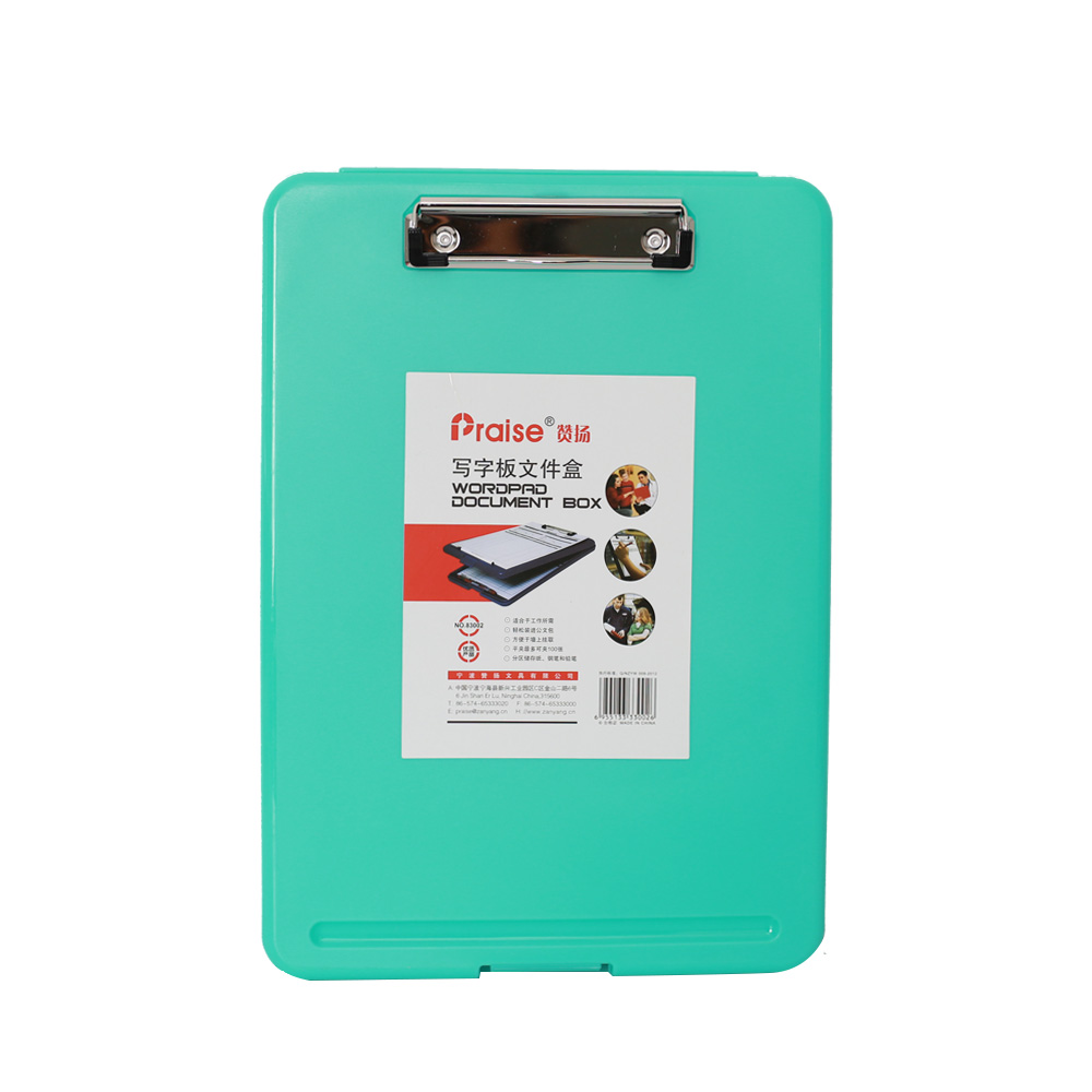 Candy Color Multifunctional File Case Plastic Clipboard File Folder with Pen Hold and Hanging Holdes Office Supplies: 11