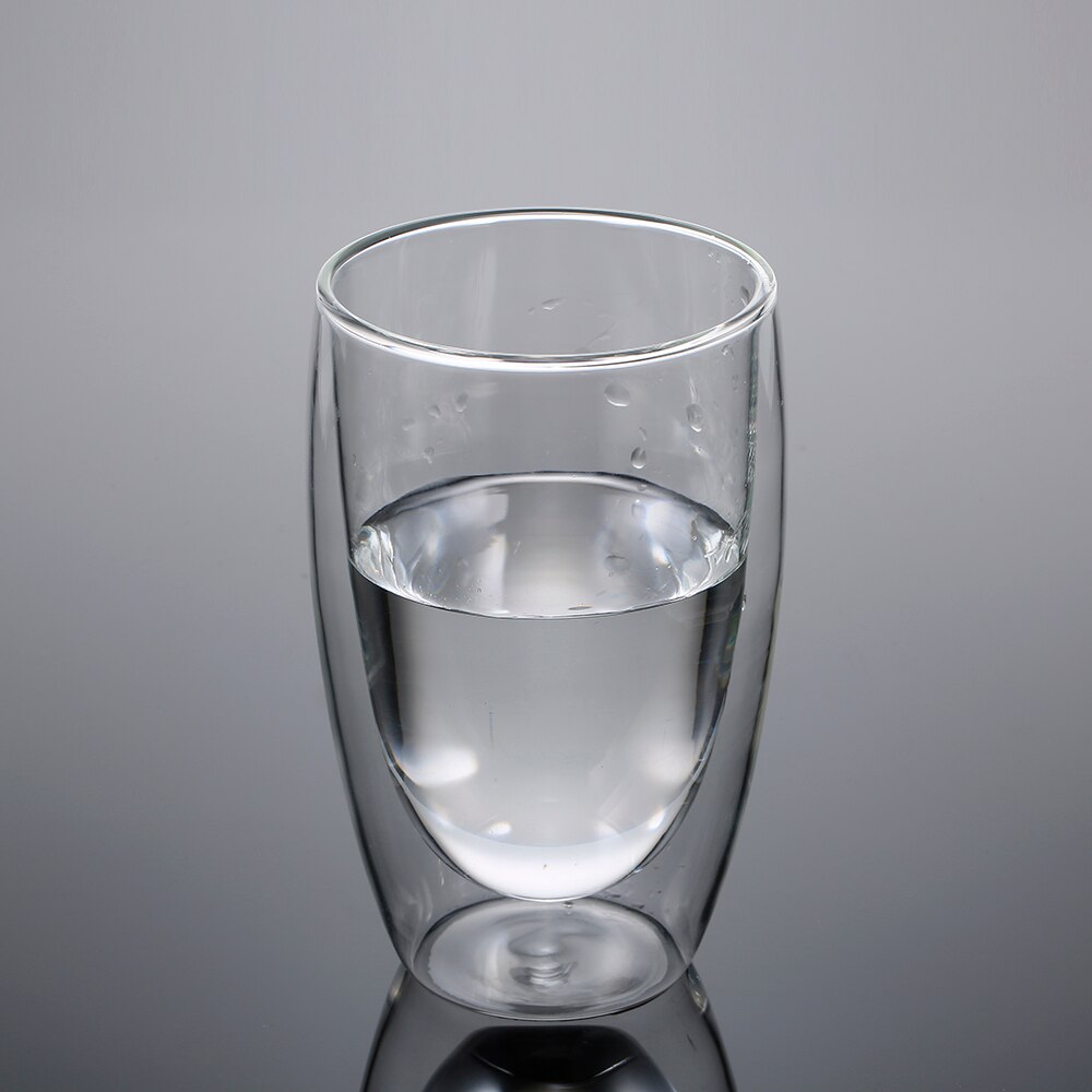 Transparent Texture Glass Cup Heat-resistant Double Wall Glass Cup Beer Coffee Cup Set Handmade Beer Mug 250ml/350ml/450ml