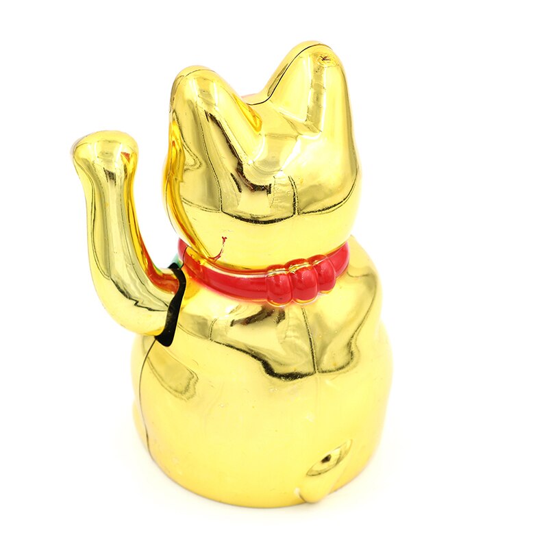 Welcome Waving Cat Chinese Lucky Cat Wealth Waving Cat Gold Waving Hand Feng-Shui Lucky Cute Home Decor