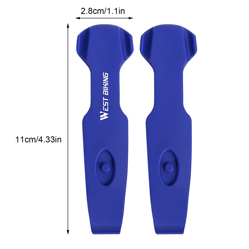 Palanca para rueda de bicicleta , herramienta de reparación de neumáticos, cambiador de neumáticos de bicicleta de montaña y carretera, accesorios de Reparación de bicicletas, 2 uds.: Azul