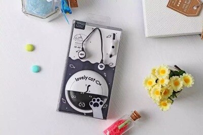 Diid Creatieve Cartoon In-Ear Hoofdtelefoon Kat Praten Met Een Microfoon Headset Stijl Raakte De ID65