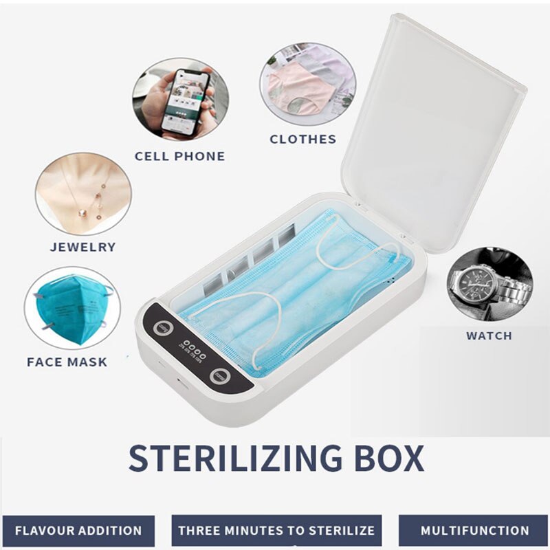 UV Ultraviolet Cell Phone Sterilizer-Sanitizer-Box-Disinfection Case Cleaner