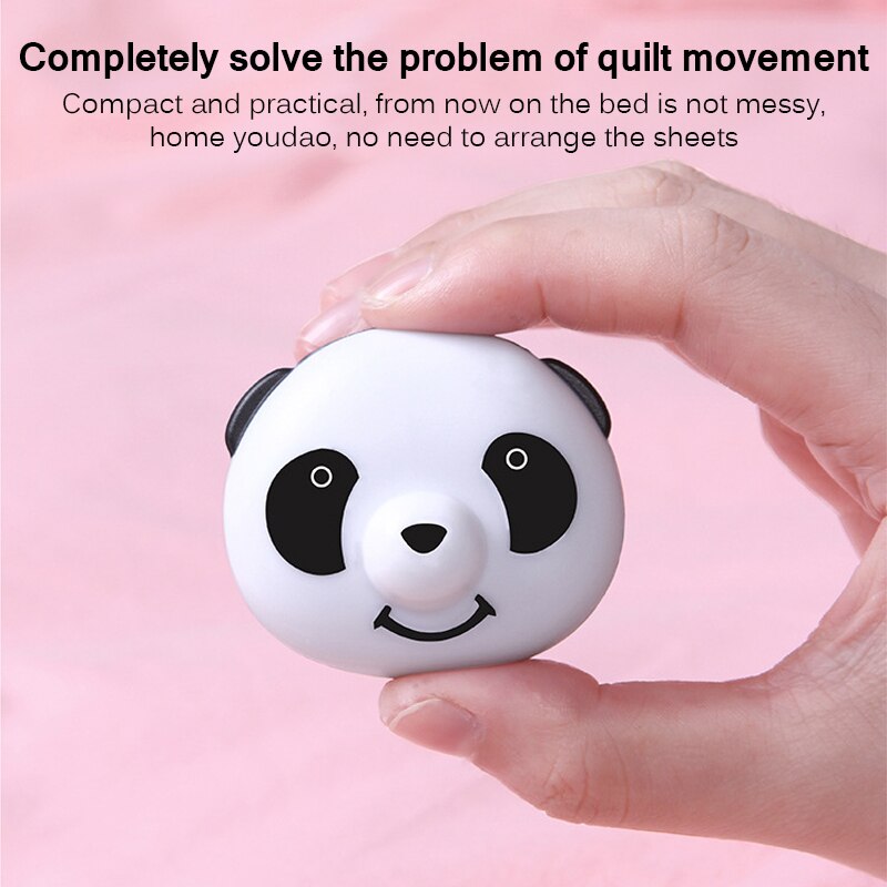 8 stk panda dynebetræk griber sengetøj dyne dyneposeholder clips klemme fastgørelsessæt praktisk nem brug ingen magnet