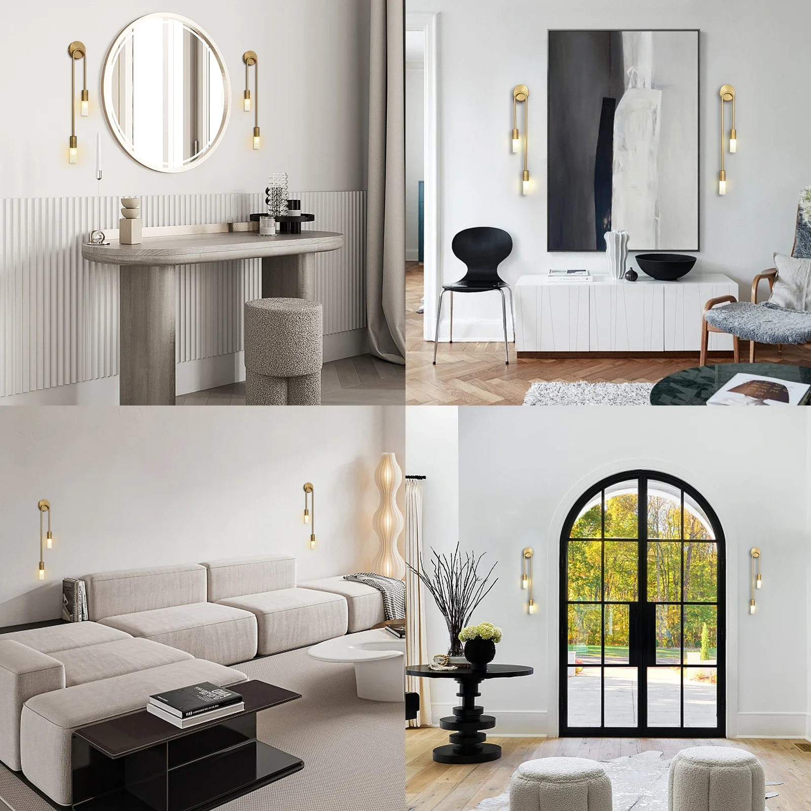 Moderne ledet-vegglampe måke nordisk lang stripe vegglampe til stue soverom dårlig hall korridor bakgrunn innendørs dekor