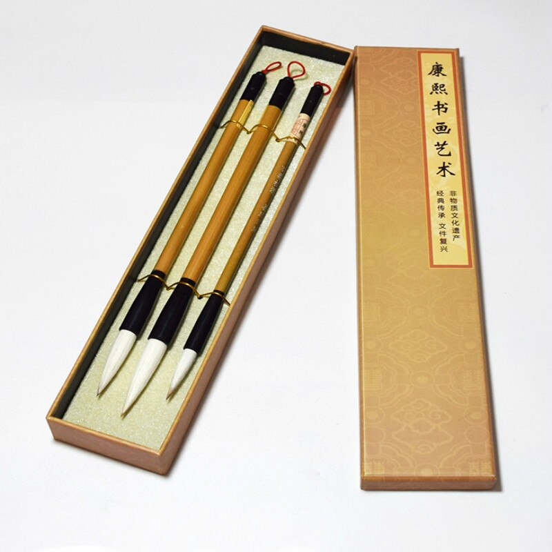 Chinese Painting Writing Brush Set Large Multiple Hair Regular Script Beginner Calligraphy Handwriting Practice Craft Supply
