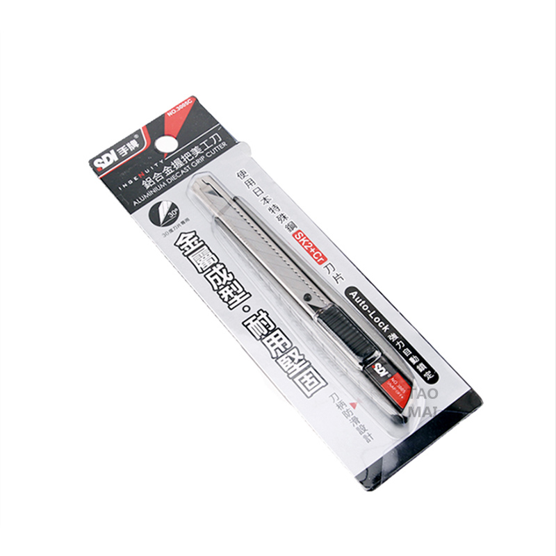 Aluminium Legierung Dienstprogramm Messer Schneiden Papier/Leder Gravur Multifunktionale Handwerk Messer Schreibwaren 30 Grad Scharf Winkel Klinge