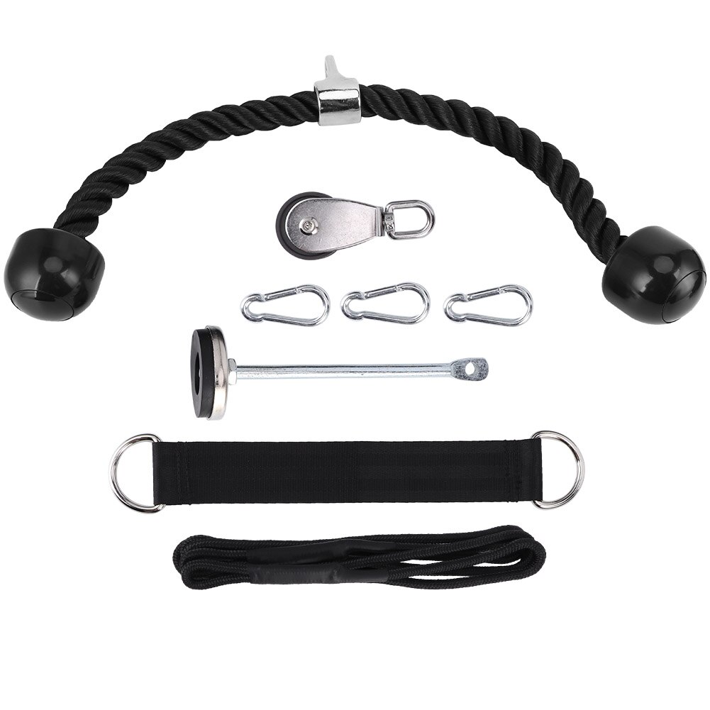 Fitness underarm tränare styrketräning fitness utrustning lastning pin expander hantel tre-huvuden rep set