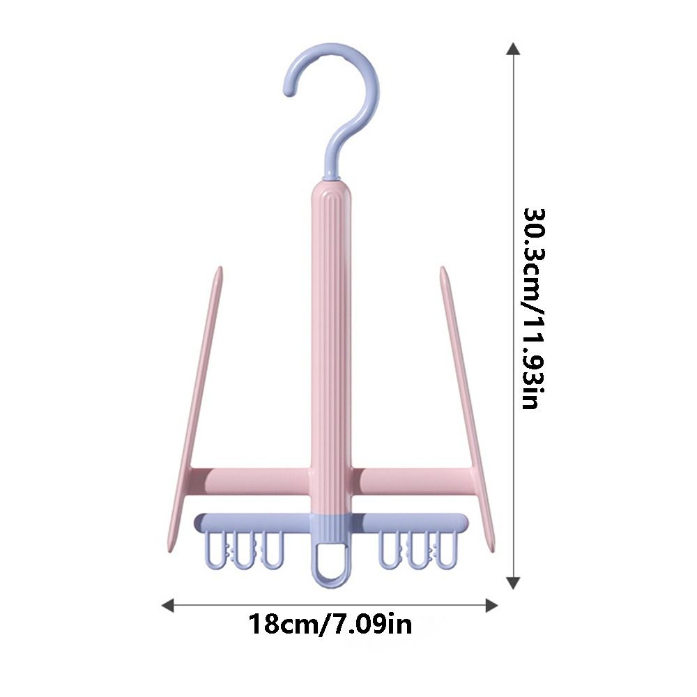 2 stk. roterbart tørkestativ for sko, vindtett med sokkeklemmer, skooppbevaring, raskt tørk, gjenbrukbar tørkehenger for sko