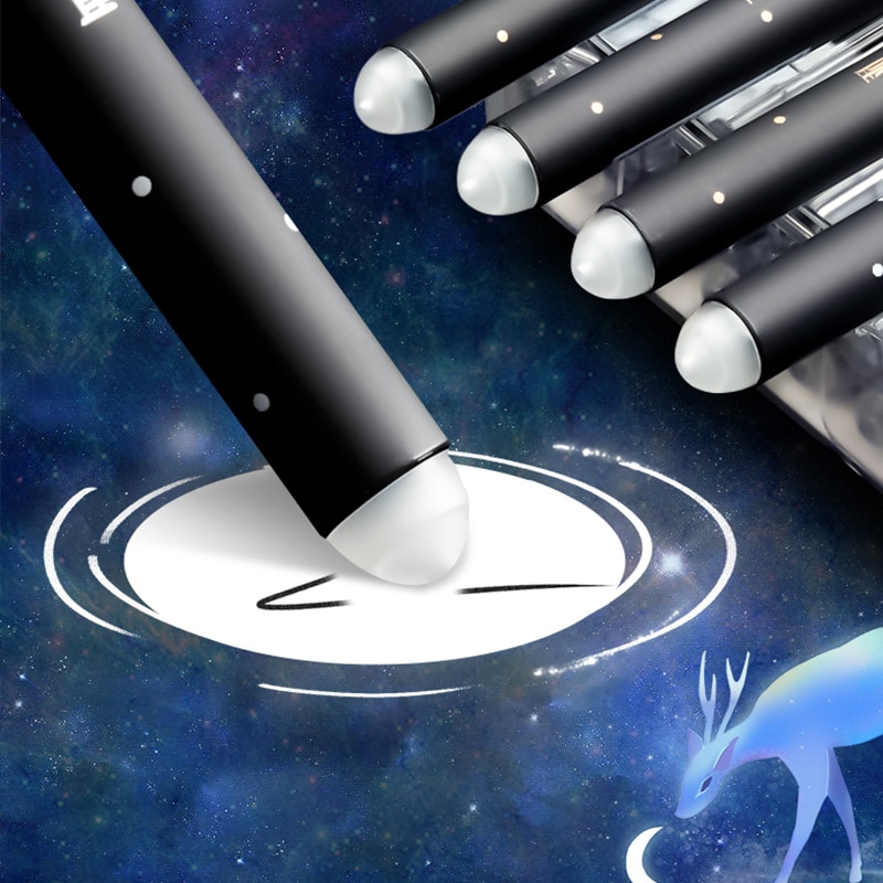 3Stck Löschbaren Stift, Neuheit 0,5mm sternenklar stift neutral Stifte für Schule Mädchen Schreiben Büro Liefert Schreibwaren