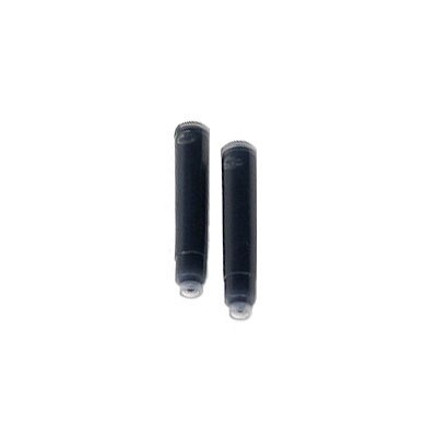 Japan's original Muji aluminum short pocket fountain pen gel pen ink: 2pcs ink cartridges