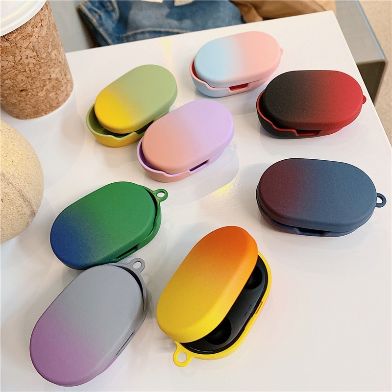 Kjoew siliconen oordopjes xiaomi redmi airdots s beschermhoes draadloze bluetooth-headsethoes voor airdots s hoesje
