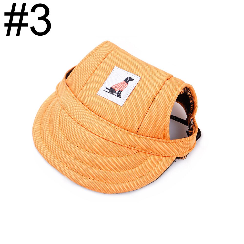 1 stk pet hund baseball kasket sport kasket hat - udendørs hat solbeskyttelse sommer vinter kasket til små mellemstore hunde hvalpe: 3 / S