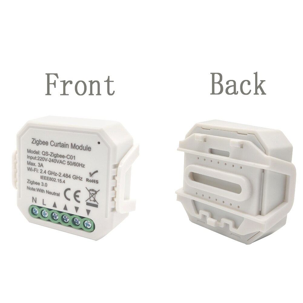 Maison chambre avec minuterie pour volet roulant Zigbee App moteur aveugle intelligent facile installer famille partage rideau commutateur Module