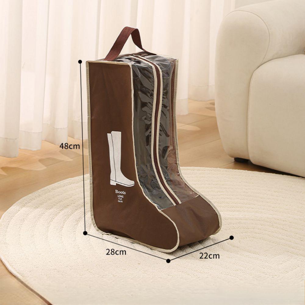 Schoen Opbergtas Thuis Handheld Non-woven Visuele Overschoen Stoflaarzen Korte Laarzen Covers Waterdichte Schoenen Organizer Gods: groen