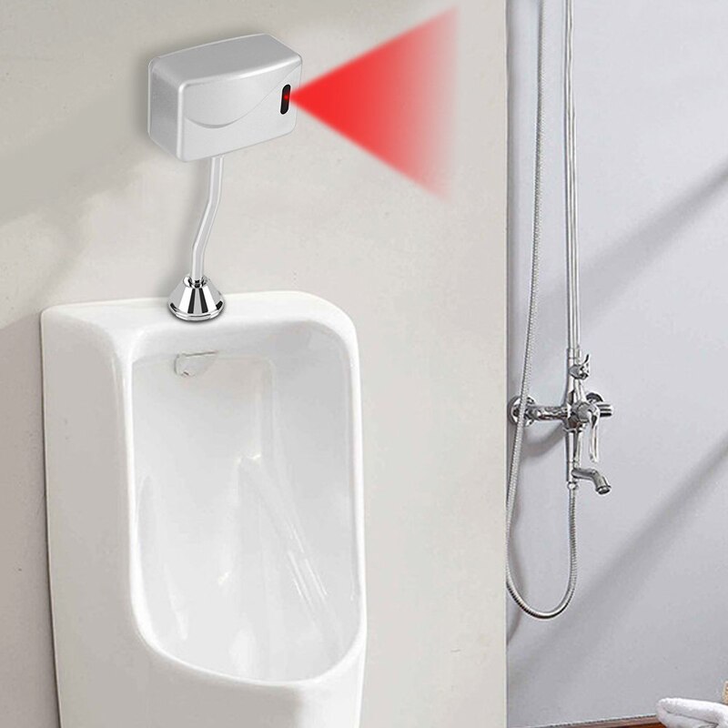  Intelligent Sensor Urinal Flush Valve, Low Energy Consumption Exposed Wall Mounted More Convenient And Sanitary