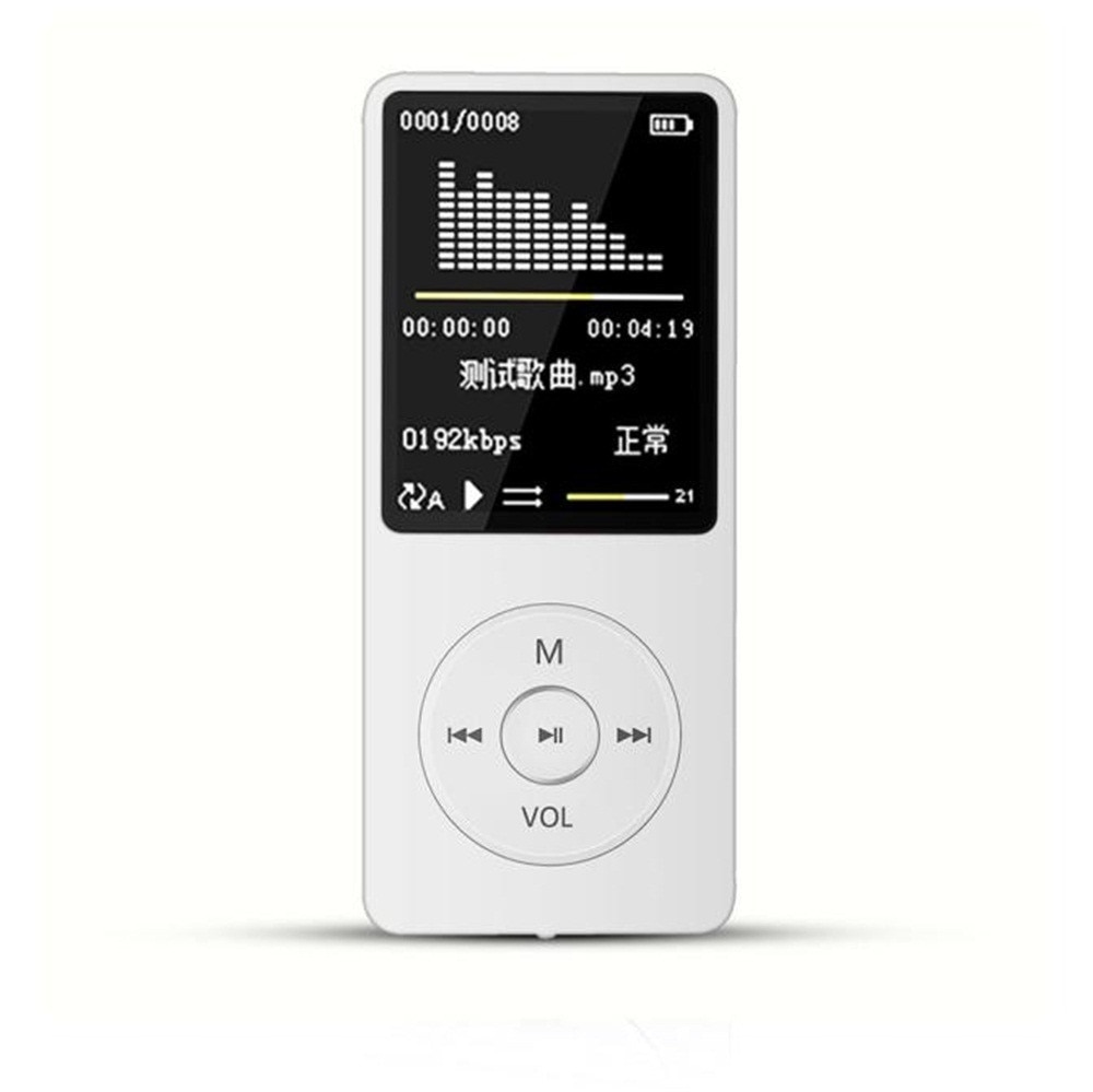 70 Hours Playback MP3 Lossless Sound Music Player TXT E-book FM Recorder TF Card Support Up to 128GB Droship c0606