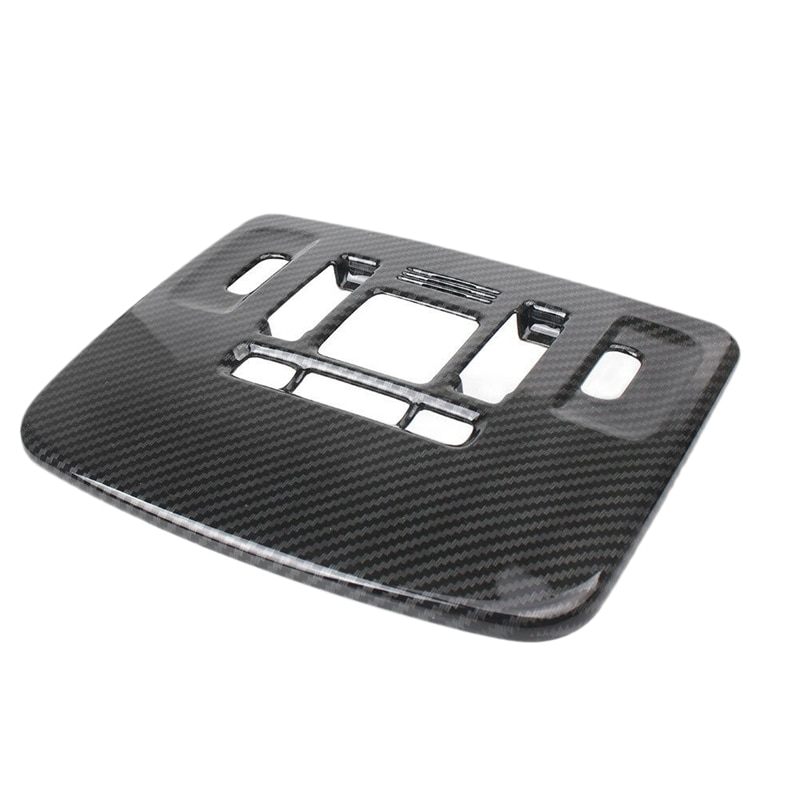 Carbon Fiber Front Reading Lamp Light Frame Cover Trim for Toyota Camry
