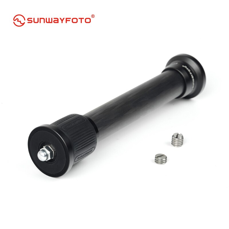 Tubo de extensión de trípode SUNWAYFOTO ET-01 20mm Material de fibra de carbono para trípode de mesa portátil con tornillo de conversión 1/4-3/8