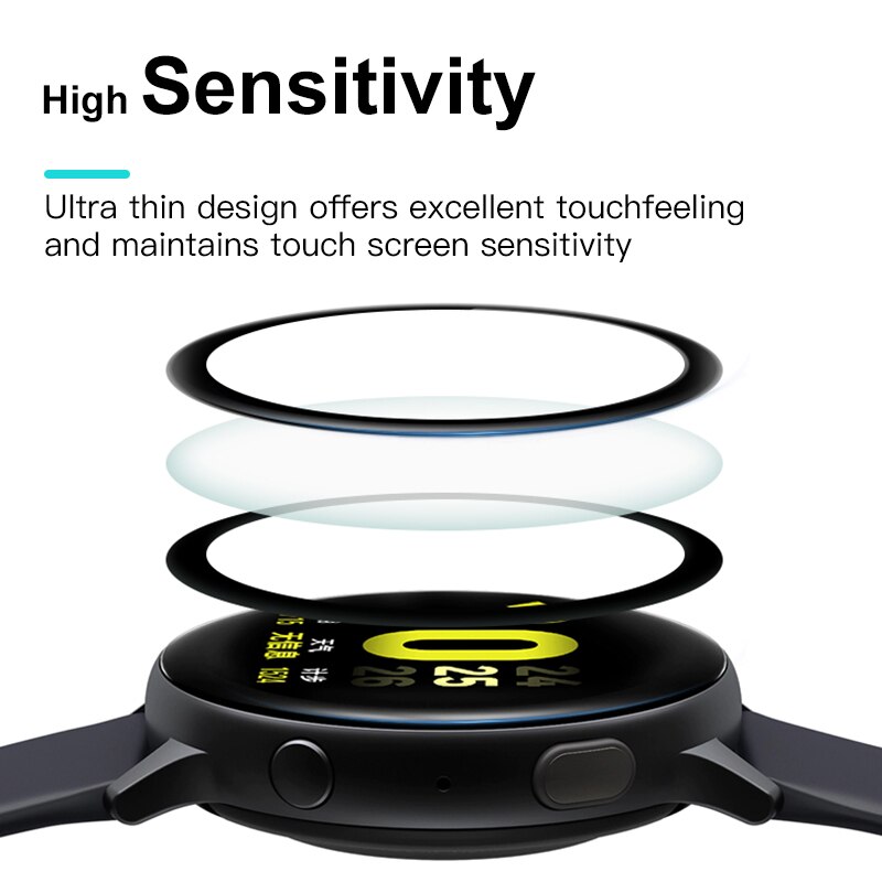 Protective Film 20D Tempered Softs Screen Protector For Samsung Galaxy Watch Active 2 44mm 40mm Protection Screen protector Film