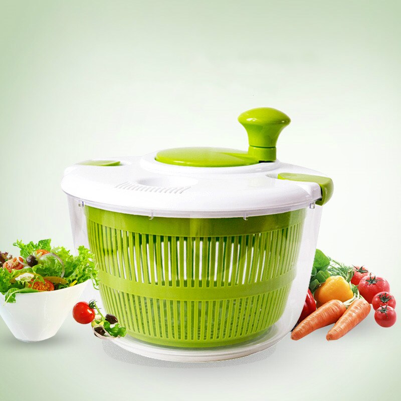 Plastic salad tool bowl giant salad mixer for washing dried leaf vegetables kitchen accessories dryer drain rack basket MJ721