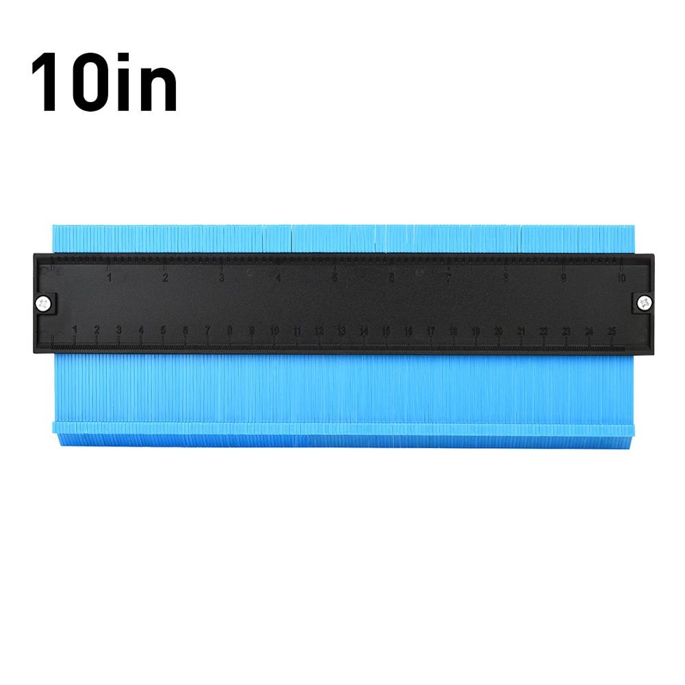 12/14/25 cm kontur duplicering profil mätning verktyg mätare modell kontur duplicering kontur plast kontur kopia duplicering: 10in 25cm blå
