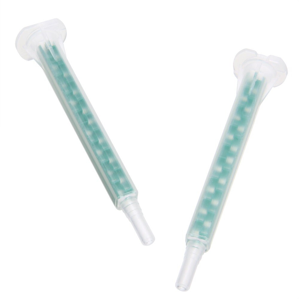 50pcs F6-16 Mixing Nozzles Set Plastic Resin Static Mixer Nozzle 83mm Length For Duo Pack Epoxies