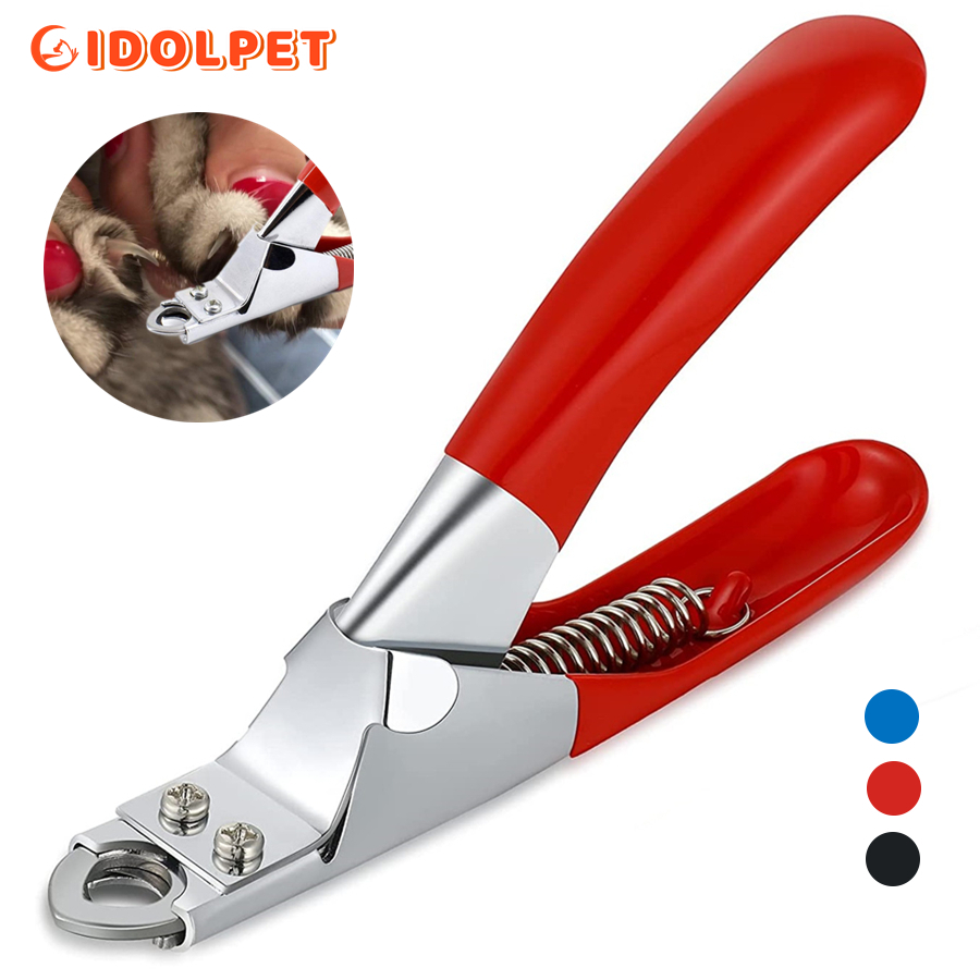 Cortauñas de acero inoxidable para mascotas, tijeras para cortar los dedos de las mascotas, herramienta de aseo para perros, cachorros, gatos, conejos, conejos, aves y hámster
