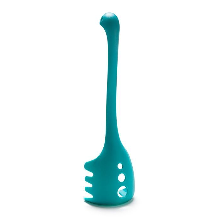 Passoire en plastique avec poignée, dessin animé , cuillère verticale mignonne, passoire à Long manche, cuisine, outil résistant à la chaleur: Noodle spoon / Apple green