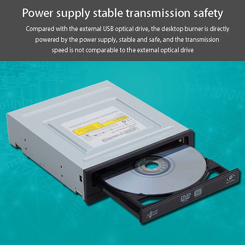 Computer Desktop Optical Drive Built-in Drive, USB External Optical Drive Drive, DVD Burner, for Desktop Computers