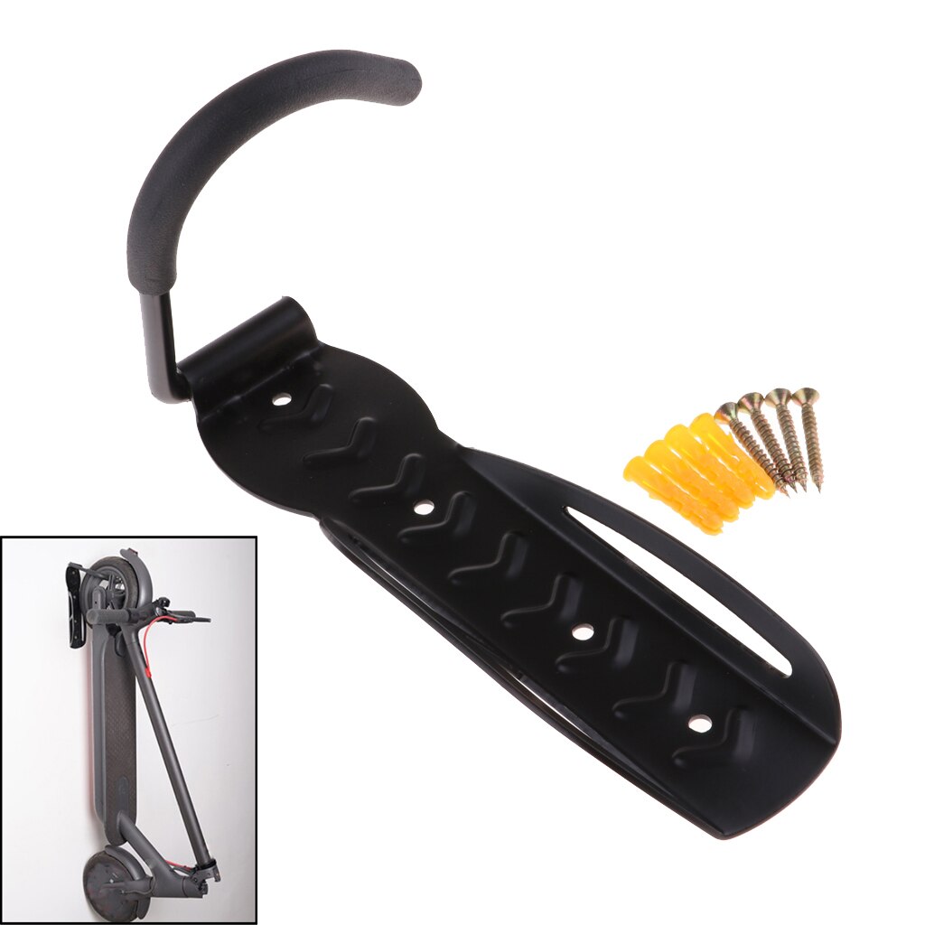 Electric Scooter Wall Holder er Foldable Bike Storage Hook Wall Mounted ing Rack Black